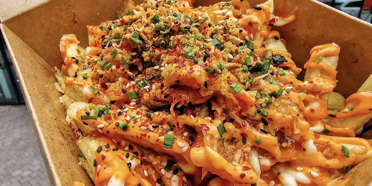 Hello Oriental: Kimchi Cheese Fries
